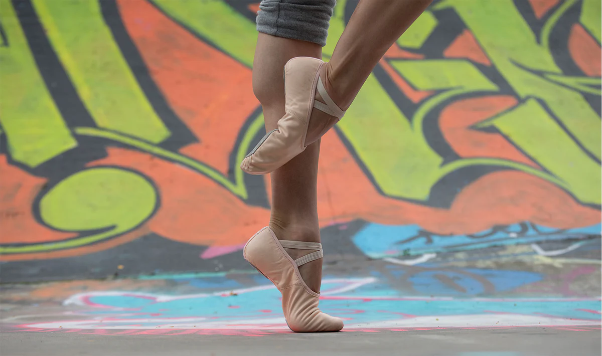 Move Dance Split Sole Canvas Ballet Shoe - Pink - Move Dance US